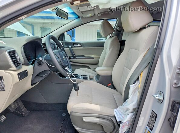 KNDPM3AC6K7622139 2019 KIA SPORTAGE Silver Widok wnętrza z przodu