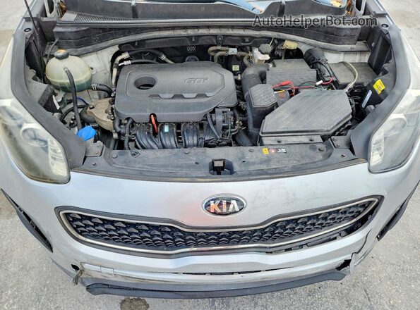KNDPM3AC6K7622139 2019 KIA SPORTAGE Silver Widok komory silnika