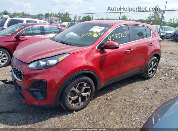 KNDPM3AC6L7801072 2020 KIA SPORTAGE Maroon Przód lewy