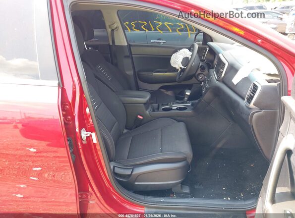 KNDPM3AC6L7801072 2020 KIA SPORTAGE Maroon Widok wnętrza z przodu