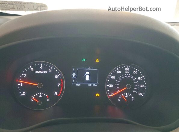KNDPM3AC7H7034453 2017 KIA SPORTAGE Silver Вид щитка приладів