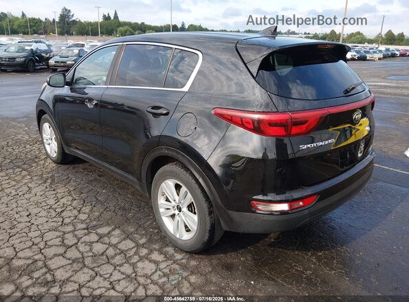 KNDPM3AC7H7219425 2017 KIA SPORTAGE Black Задня ліва чверть