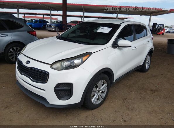KNDPM3AC7K7550125 2019 KIA SPORTAGE White Vista tres cuartos delantera izquierda