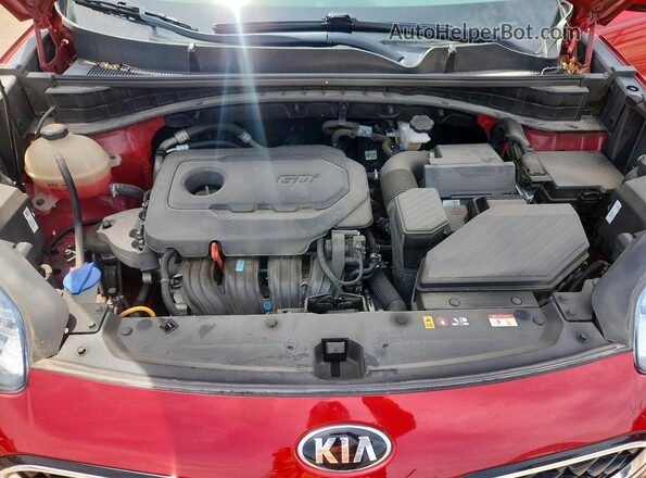 KNDPM3AC7M7876770 2021 KIA SPORTAGE Red ძრავის განყოფილების ხედი
