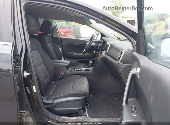 KNDPM3AC7N7011444 2022 KIA SPORTAGE Black Widok wnętrza z przodu