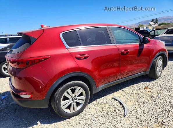 KNDPM3AC8H7150096 2017 KIA SPORTAGE Красный Задняя правая четверть