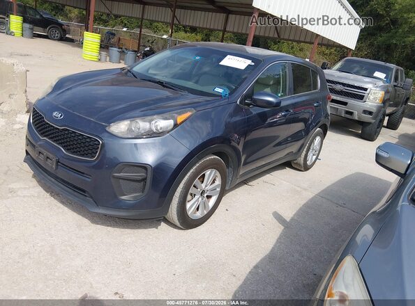 KNDPM3AC8H7234256 2017 KIA SPORTAGE Blue წინა მარცხენა ხედი სამი მეოთხედიდან