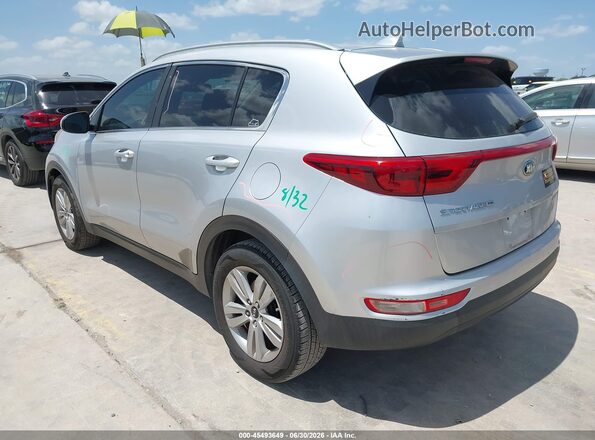 KNDPM3AC8J7329731 2018 KIA SPORTAGE Silver Trasero izquierdo