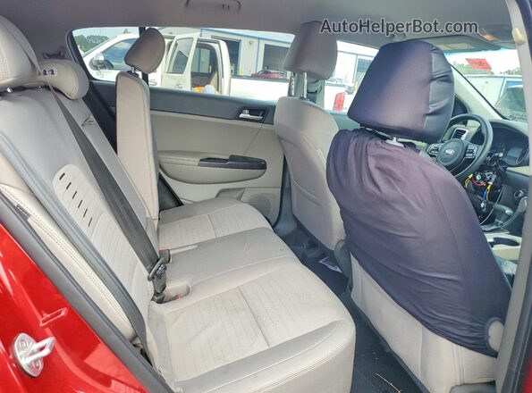 KNDPM3AC8J7364978 2018 KIA SPORTAGE Red უკანა სალონის ხედი