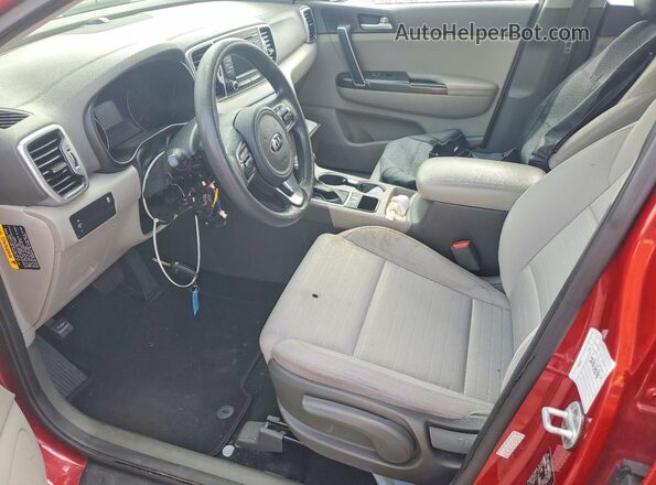 KNDPM3AC8J7364978 2018 KIA SPORTAGE Red წინა სალონის ხედი