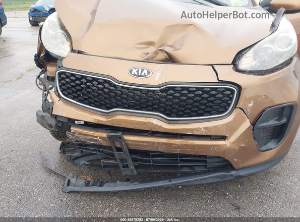 KNDPM3AC8J7370800 2018 KIA SPORTAGE Brown Front view