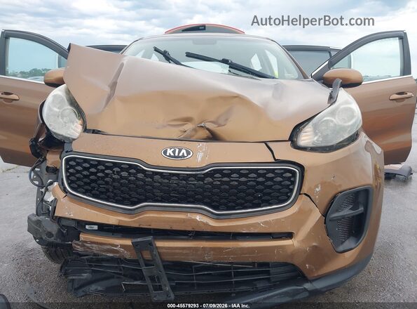 KNDPM3AC8J7370800 2018 KIA SPORTAGE Brown Instrument cluster view