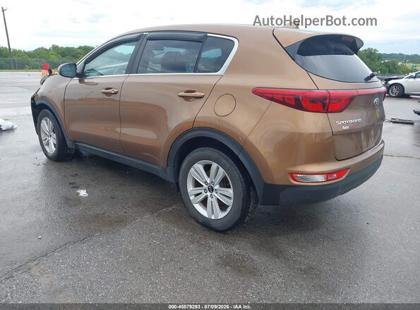 KNDPM3AC8J7370800 2018 KIA SPORTAGE Brown Rear left
