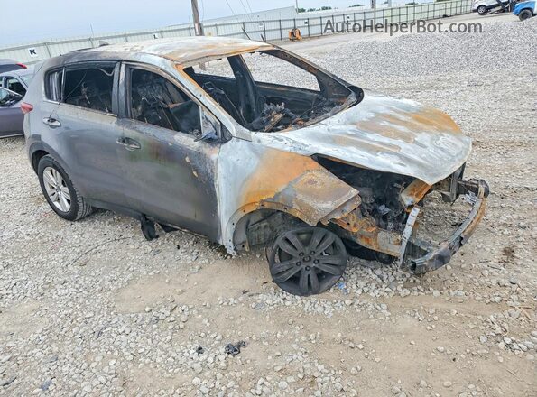 KNDPM3AC8J7471383 2018 KIA SPORTAGE Серый Передняя правая четверть