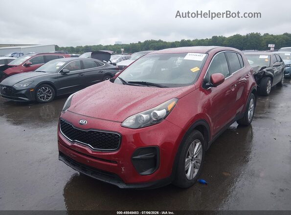 KNDPM3AC8K7558668 2019 KIA SPORTAGE Red Առջևի ձախ երեք քառորդ տեսարան