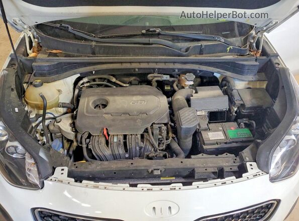 KNDPM3AC8K7585644 2019 KIA SPORTAGE White ძრავის განყოფილების ხედი