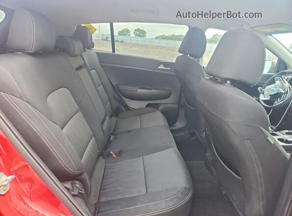 KNDPM3AC8L7807858 2020 KIA SPORTAGE Red Widok tylnych siedzeń