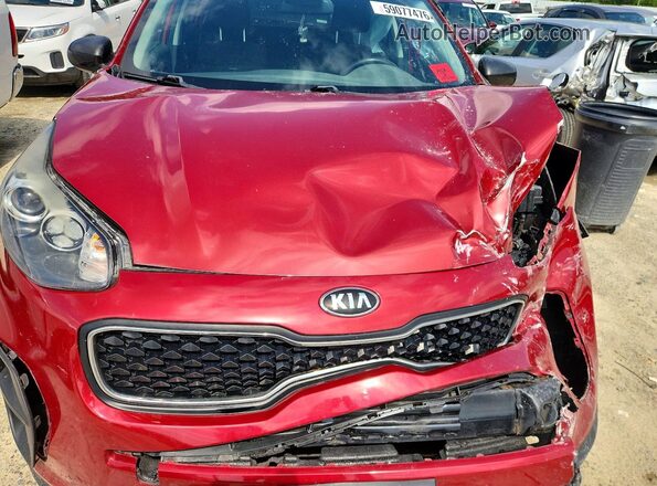 KNDPM3AC9K7604475 2019 KIA SPORTAGE Red Vista del compartimento del motor