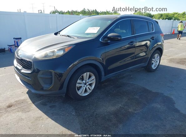 KNDPM3ACXH7032695 2017 KIA SPORTAGE Black წინა მარცხენა ხედი სამი მეოთხედიდან