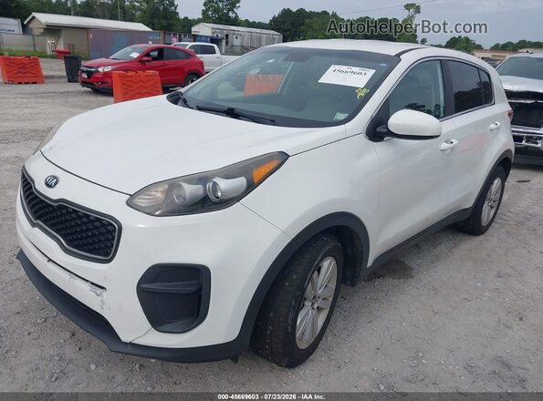 KNDPM3ACXH7159091 2017 KIA SPORTAGE White წინა მარცხენა ხედი სამი მეოთხედიდან