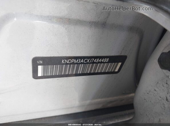 KNDPM3ACXJ7484488 2018 KIA SPORTAGE Silver Շարժիչի բաժամունքի տեսք