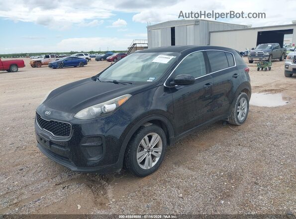 KNDPM3ACXJ7485270 2018 KIA SPORTAGE Black Передня ліва чверть