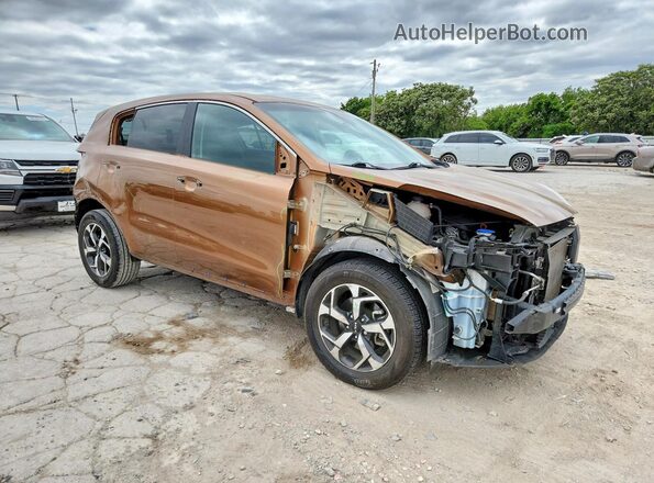 KNDPM3ACXM7924794 2021 KIA SPORTAGE Brown Przód prawy