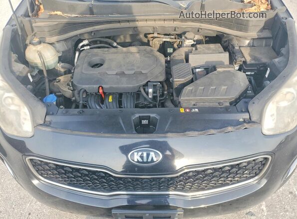 KNDPMCAC0H7119666 2017 KIA SPORTAGE Black Widok komory silnika