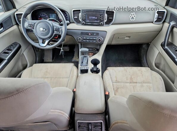 KNDPMCAC0H7145250 2017 KIA SPORTAGE Gray Առջևի վահանակի տեսք