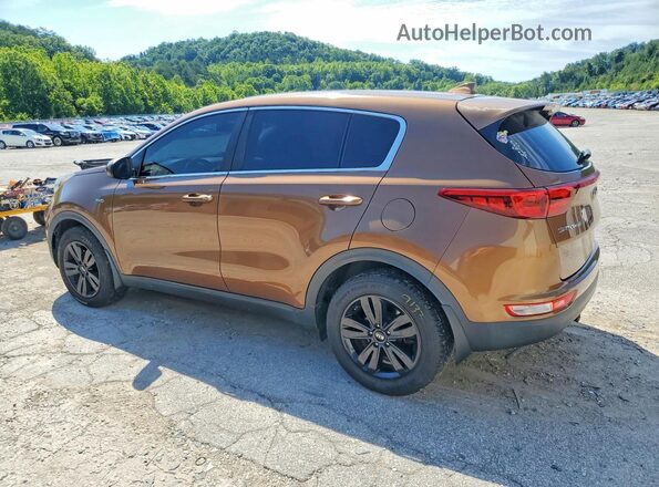 KNDPMCAC0K7497493 2019 KIA SPORTAGE Brown Rear left