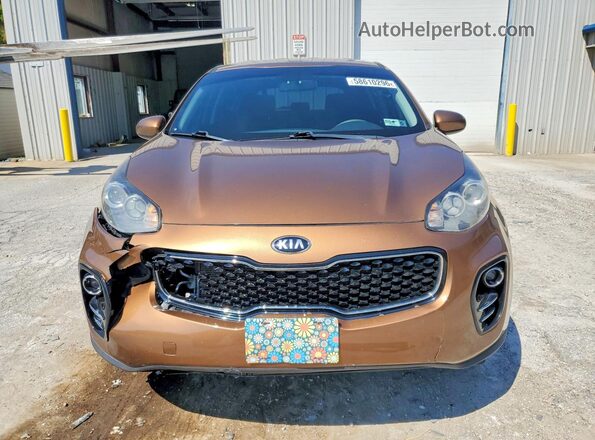 KNDPMCAC0K7497493 2019 KIA SPORTAGE Brown Front view