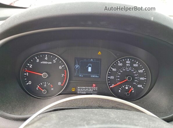 KNDPMCAC0K7599991 2019 KIA SPORTAGE Burgundy Սարքավորումների վահանակի տեսք