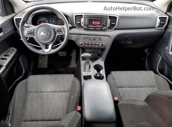 KNDPMCAC0K7599991 2019 KIA SPORTAGE Burgundy Առջևի վահանակի տեսք