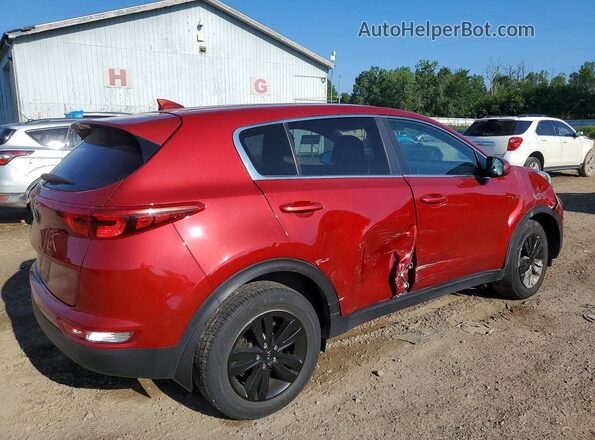 KNDPMCAC1H7248676 2017 KIA SPORTAGE Red Задня права чверть