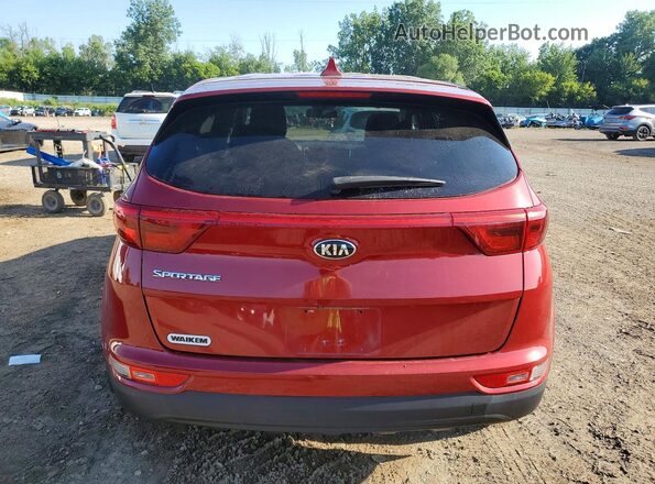 KNDPMCAC1H7248676 2017 KIA SPORTAGE Red Вид ззаду