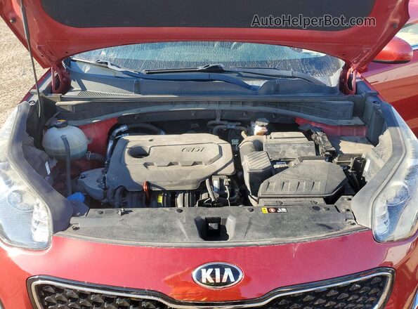 KNDPMCAC1H7248676 2017 KIA SPORTAGE Red Вид підкапотного простору