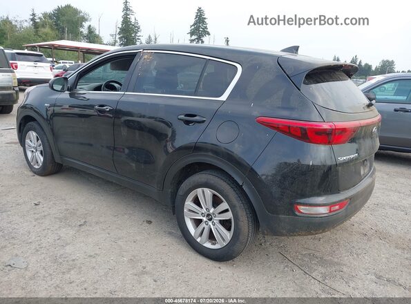 KNDPMCAC1H7260262 2017 KIA SPORTAGE Black უკანა მარცხენა