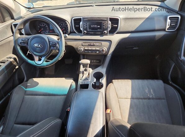 KNDPMCAC1K7491511 2019 KIA SPORTAGE Black წინა პანელის ხედი