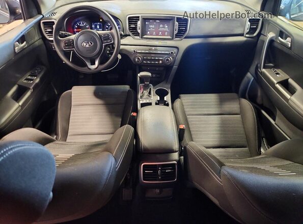 KNDPMCAC1K7491654 2019 KIA SPORTAGE Gray Առջևի վահանակի տեսք