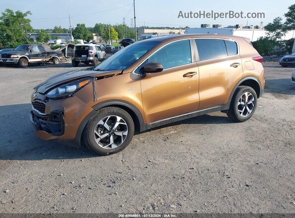 KNDPMCAC1L7632613 2020 KIA SPORTAGE Brown Առջևի ձախ երեք քառորդ տեսարան