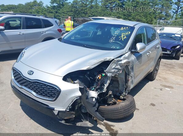 KNDPMCAC1M7883701 2021 KIA SPORTAGE Silver Առջևի ձախ երեք քառորդ տեսարան