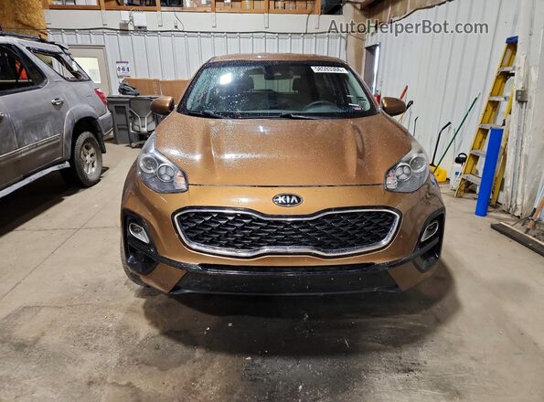 KNDPMCAC1M7922058 2021 KIA SPORTAGE Brown Front view