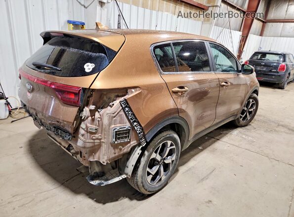 KNDPMCAC1M7922058 2021 KIA SPORTAGE Brown Rear right