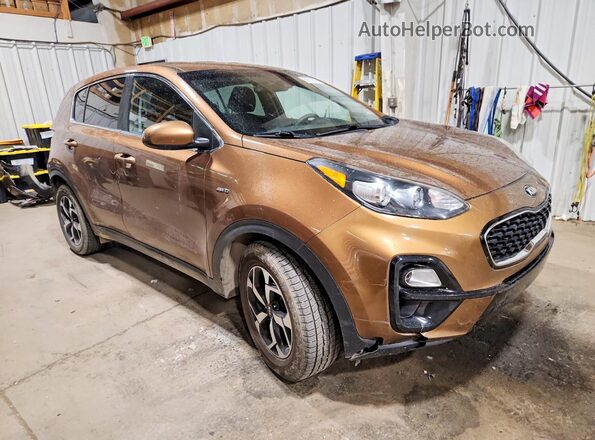 KNDPMCAC1M7922058 2021 KIA SPORTAGE Brown Front right