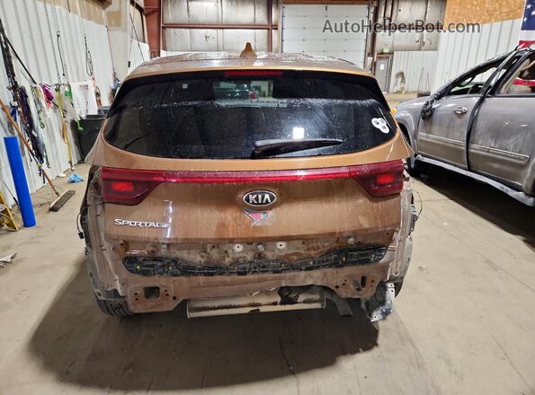 KNDPMCAC1M7922058 2021 KIA SPORTAGE Brown Rear view