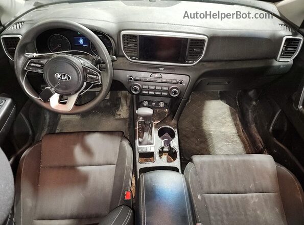 KNDPMCAC1M7922058 2021 KIA SPORTAGE Brown Dashboard view