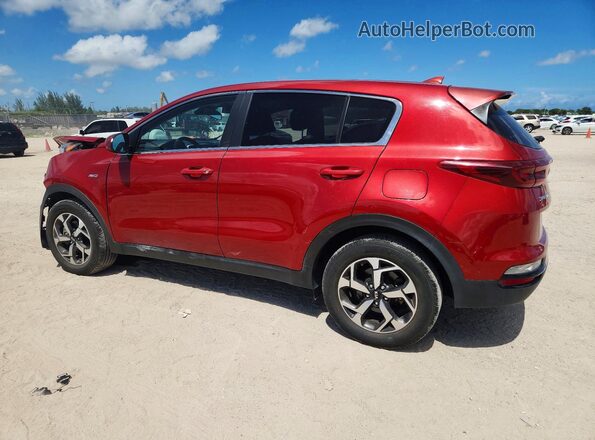 KNDPMCAC1M7932394 2021 KIA SPORTAGE Red Trasero izquierdo