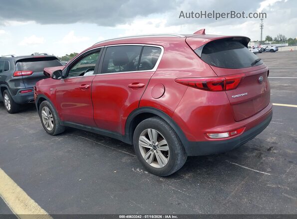 KNDPMCAC2H7245995 2017 KIA SPORTAGE Красный Задняя левая четверть