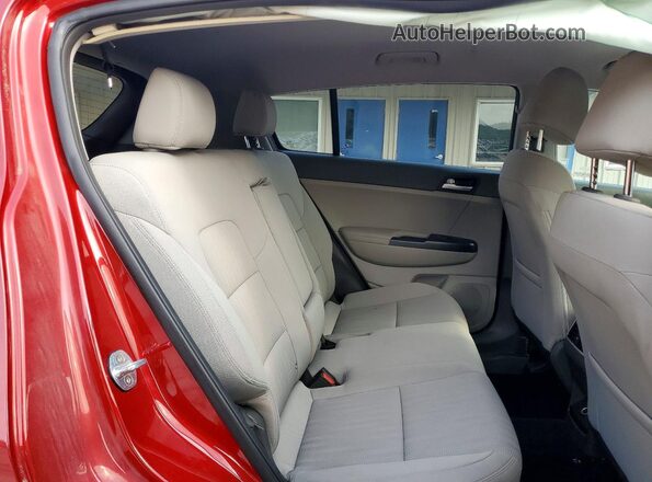 KNDPMCAC2H7282366 2017 KIA SPORTAGE Red უკანა სალონის ხედი