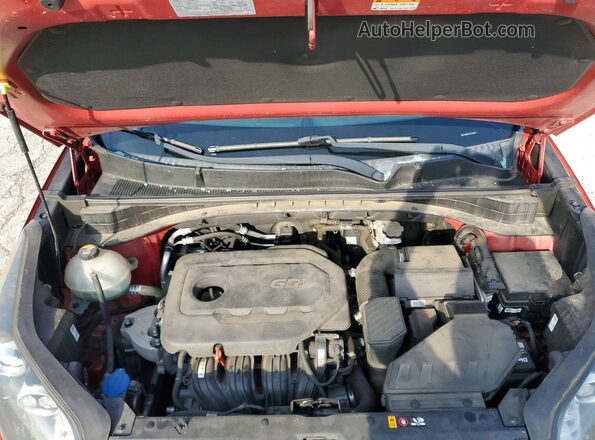 KNDPMCAC2H7282366 2017 KIA SPORTAGE Red ძრავის განყოფილების ხედი